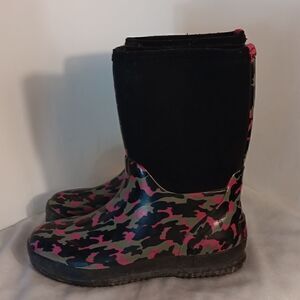 Austin Girls Animal Print Rain Boots
